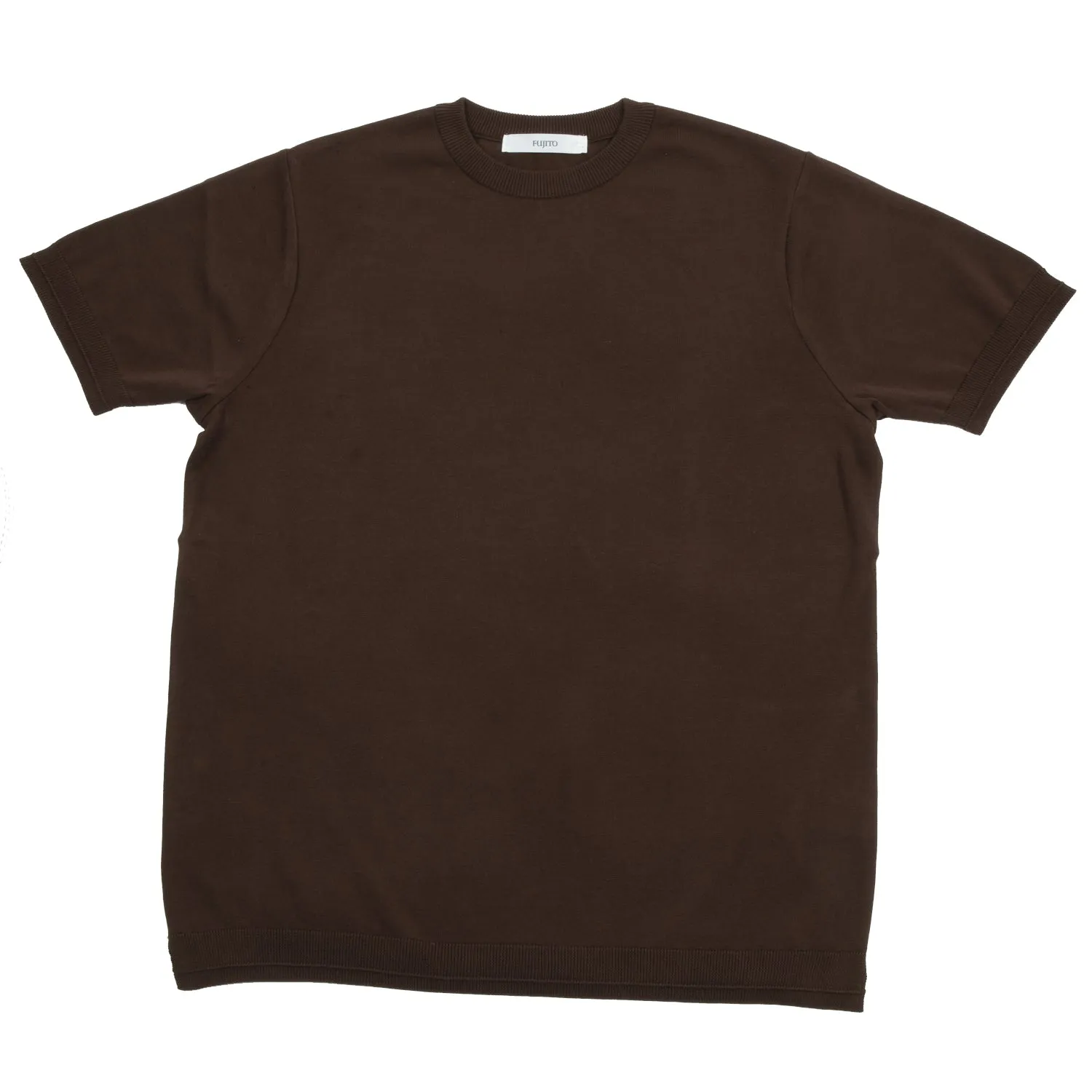 Fujito Brown Knit T-Shirt.