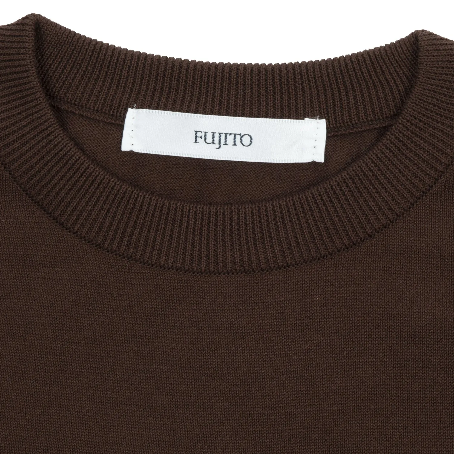 Fujito Brown Knit T-Shirt.