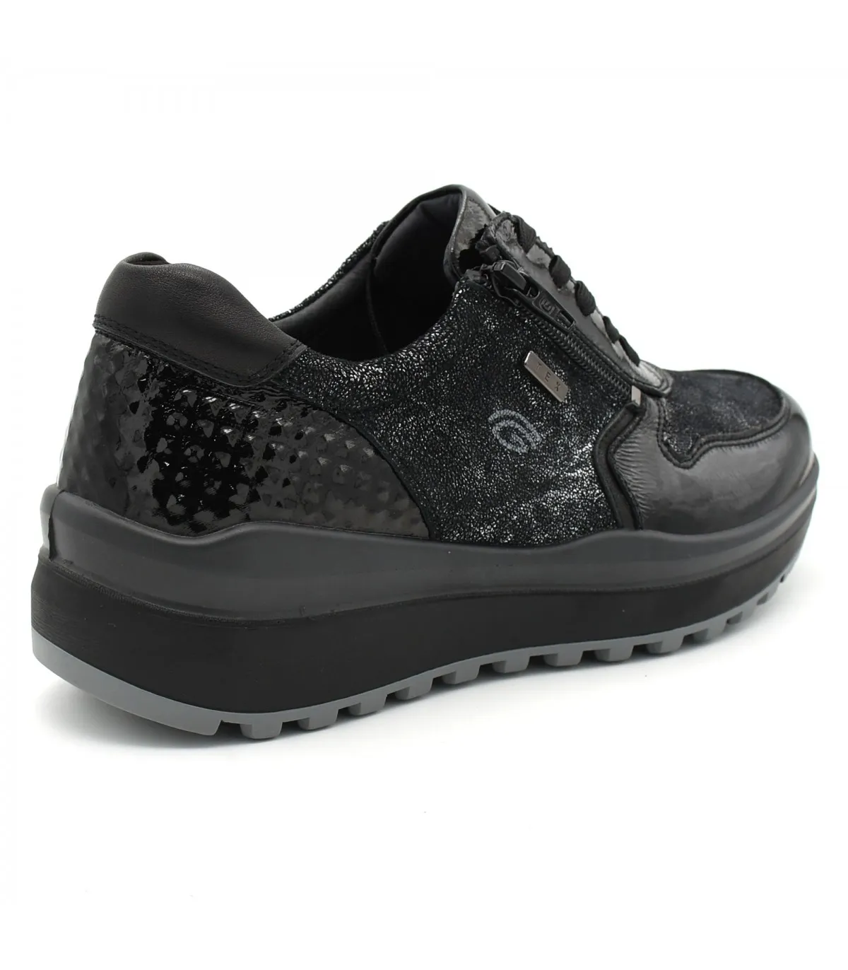 G Comfort Leather Anatomic Sneakers - Black R9881