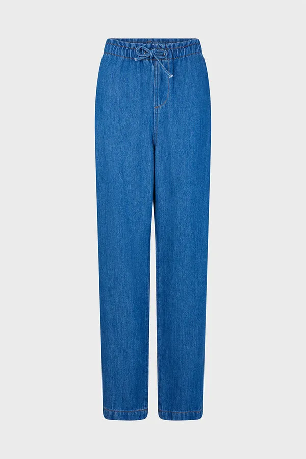 Gerard Darel CYLINIA SOFT DENIM TROUSERS