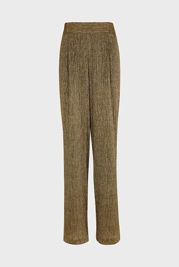 Gerard Darel DAIANA GOLDEN LUREX WIDE TROUSERS