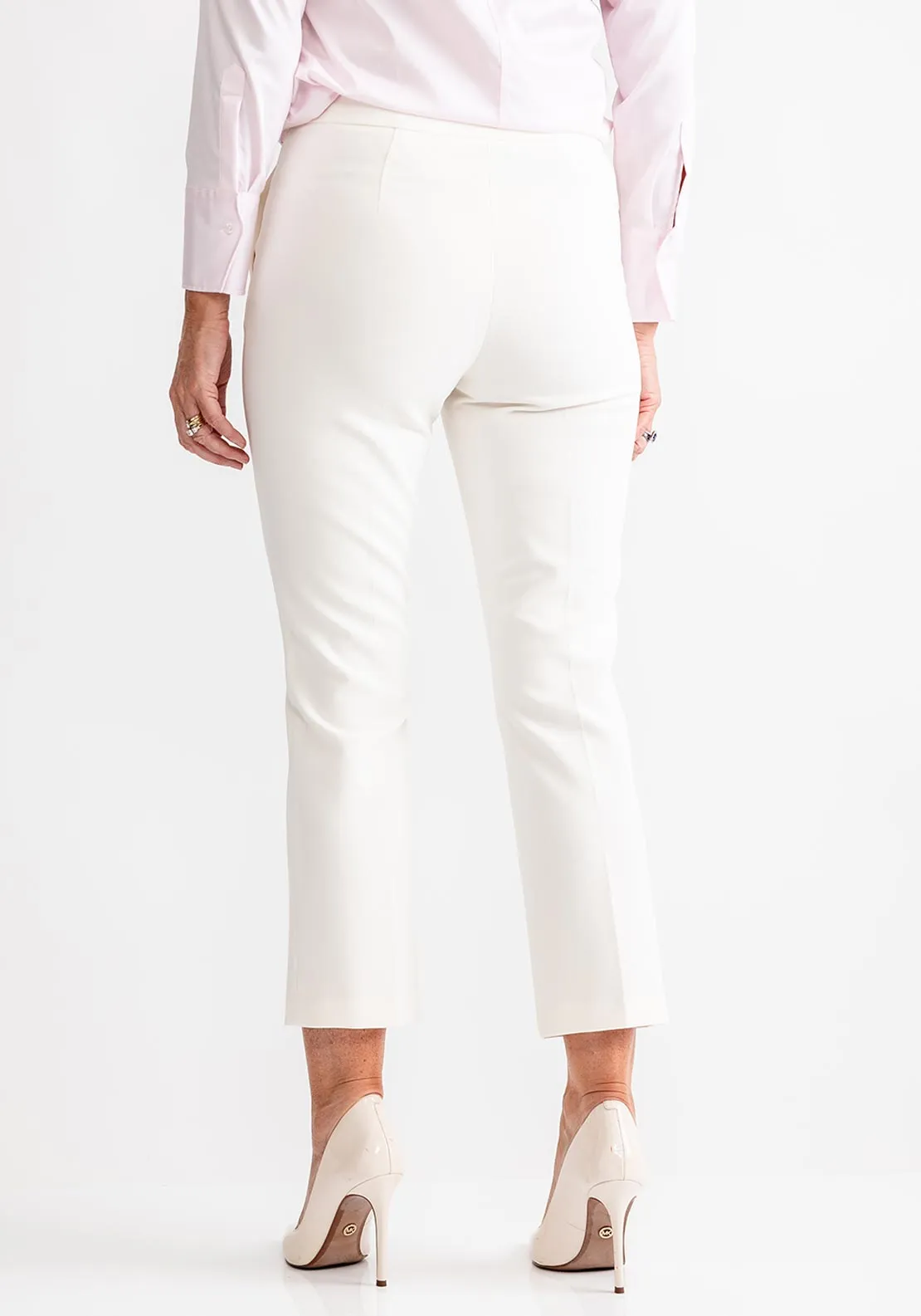 Gerry Weber 7/8 Length Slim Trousers, Off White