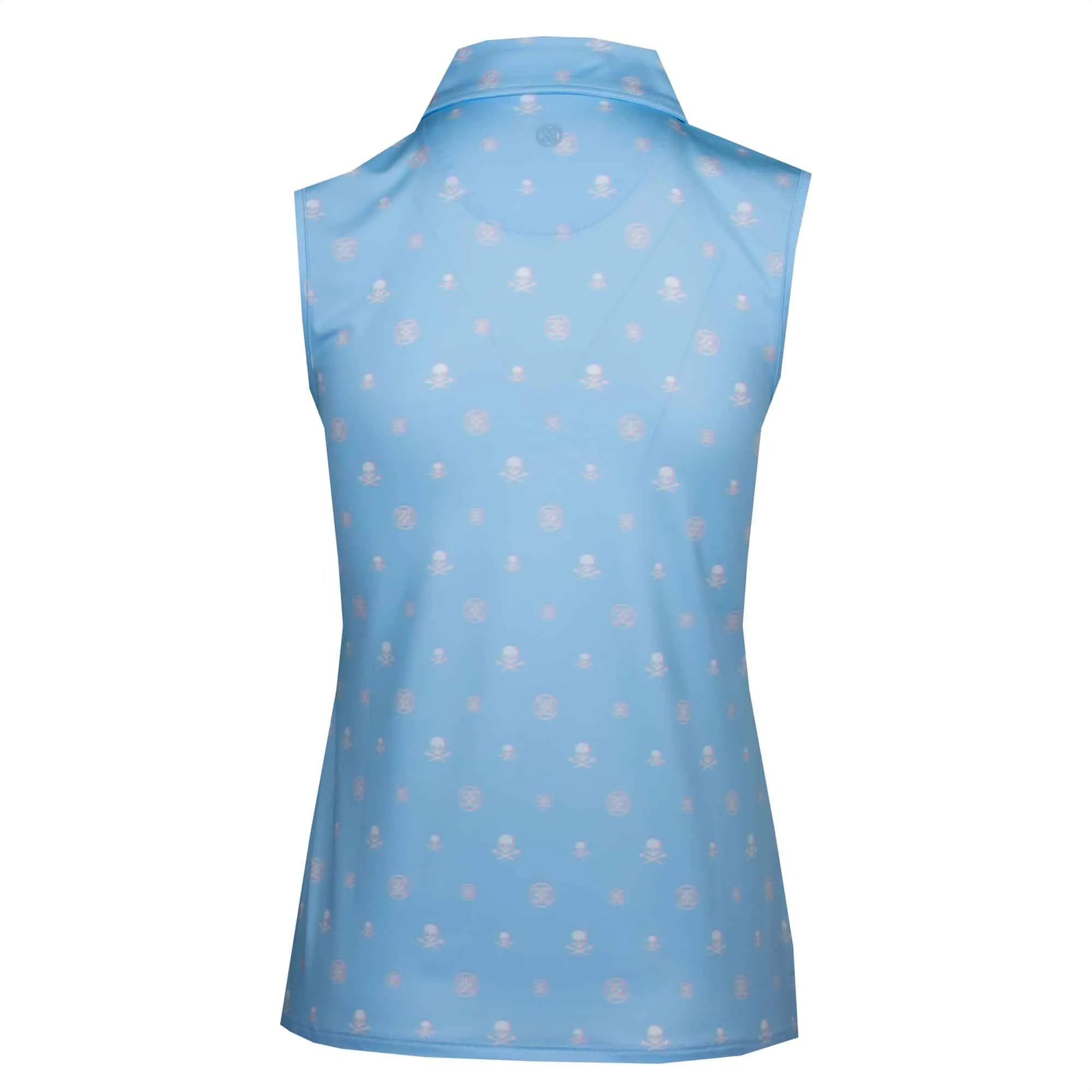 G/FORE Women's 3D Icon RGB Sleeveless Golf Polo in Sky Blue