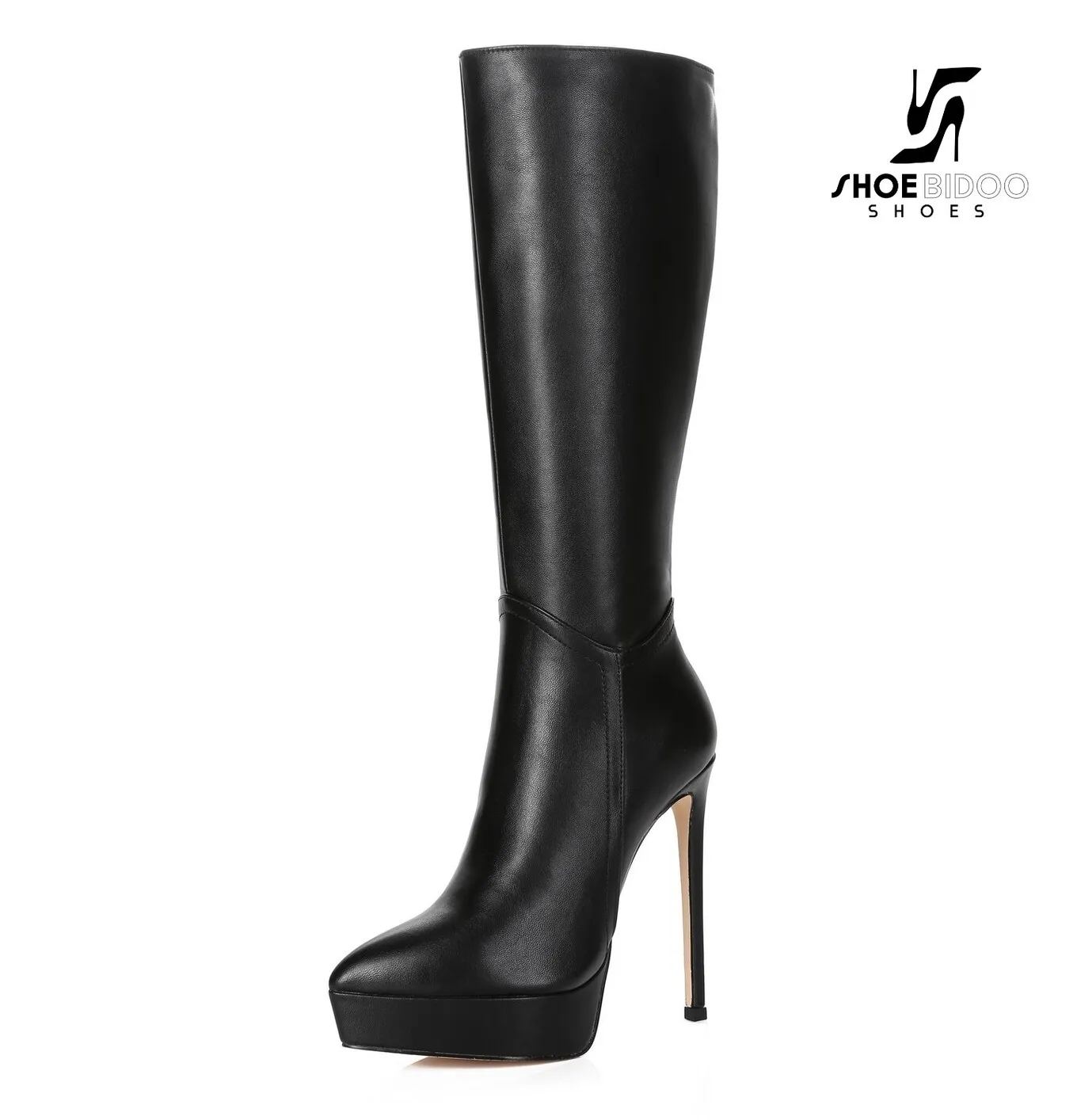 Giaro Giaro Platform knee boots SARAYA in black with 14cm heels