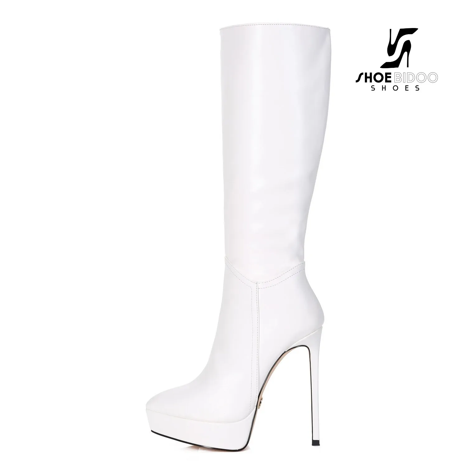 Giaro Giaro Platform knee boots SARAYA in white with 14cm heels