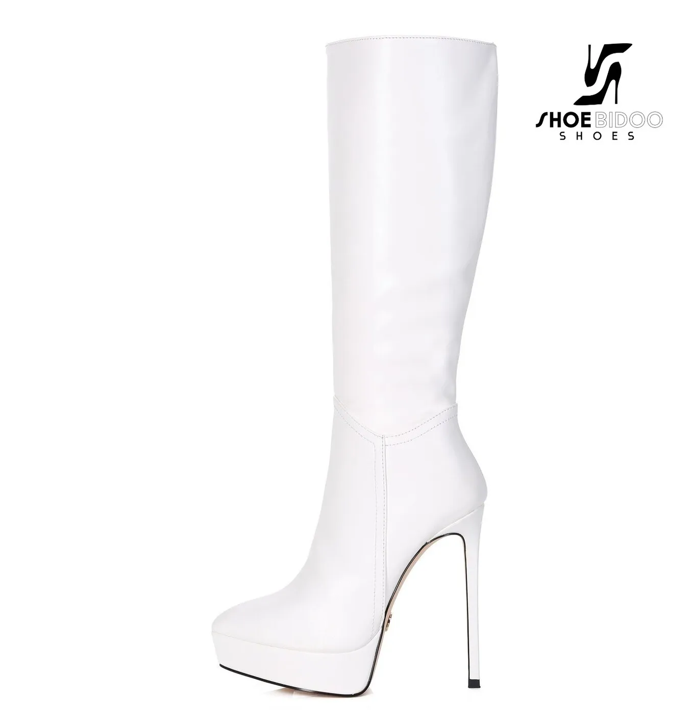 Giaro Giaro Platform knee boots SARAYA in white with 14cm heels