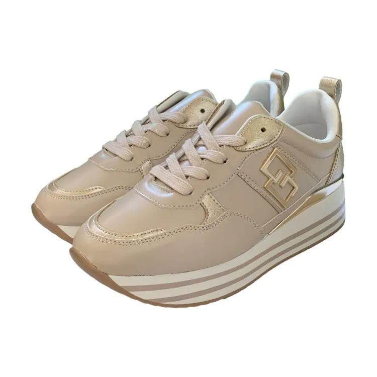 Gold & Gold GB833 Beige Women's Sneakers