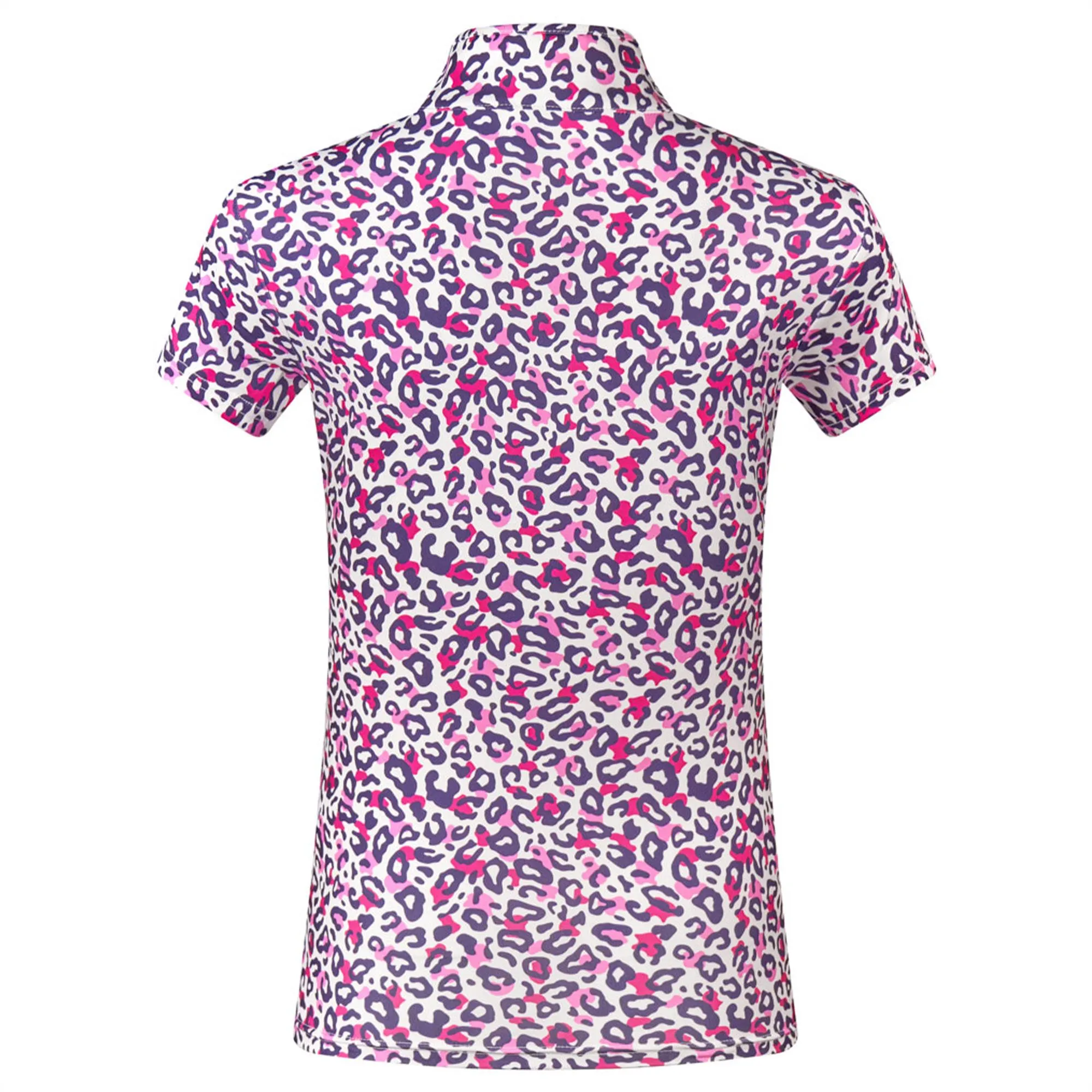 Golf Polo Shirt Leo Pop for Women by Pure Golf Rise