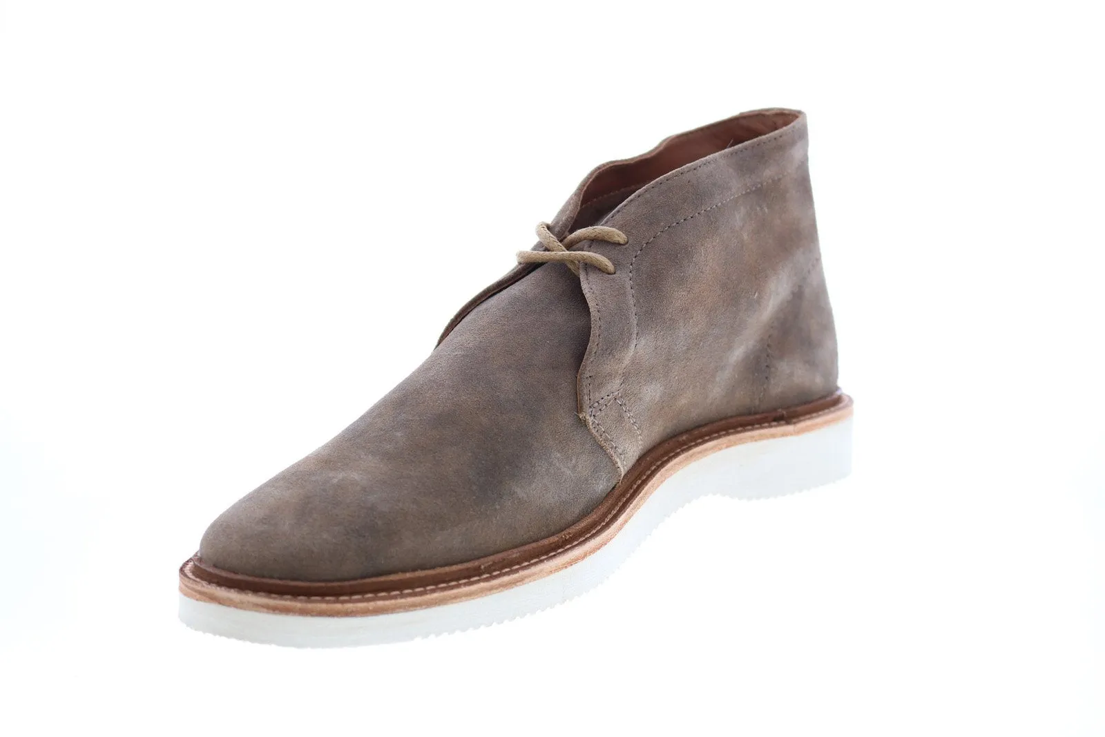 Gray Suede Lace Up Chukka Boots for Men - Frye Paul Light Chukka 80761