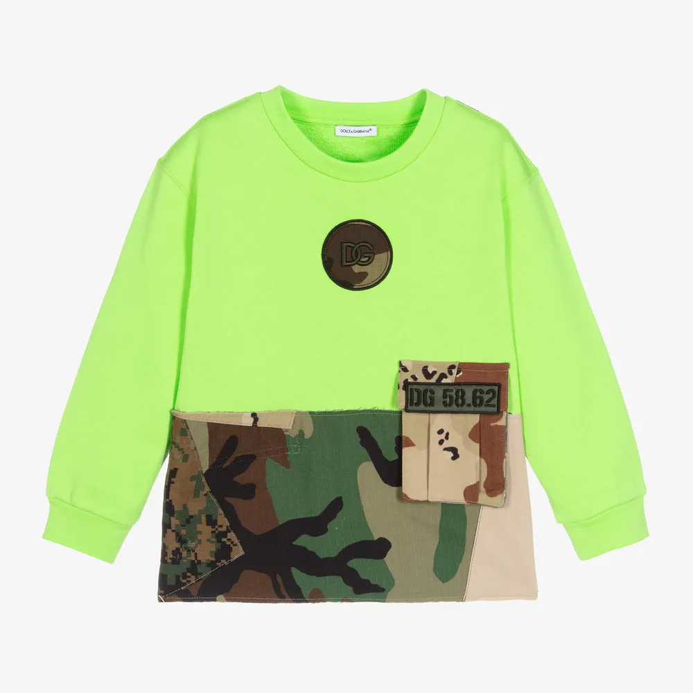 Green Camouflage Sweatshirt