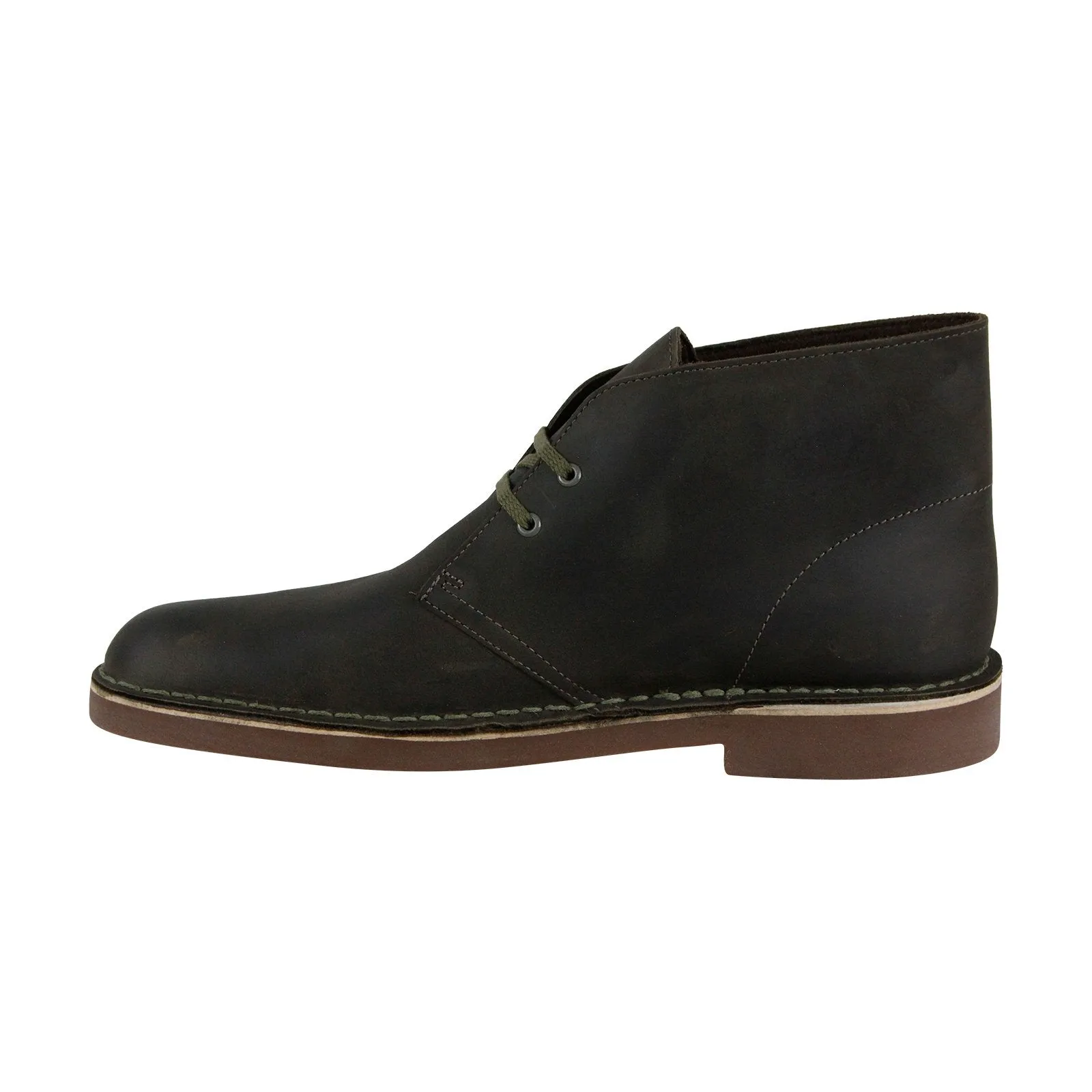 Green Leather Chukka Boots by Clarks Bushacre 2 for Men