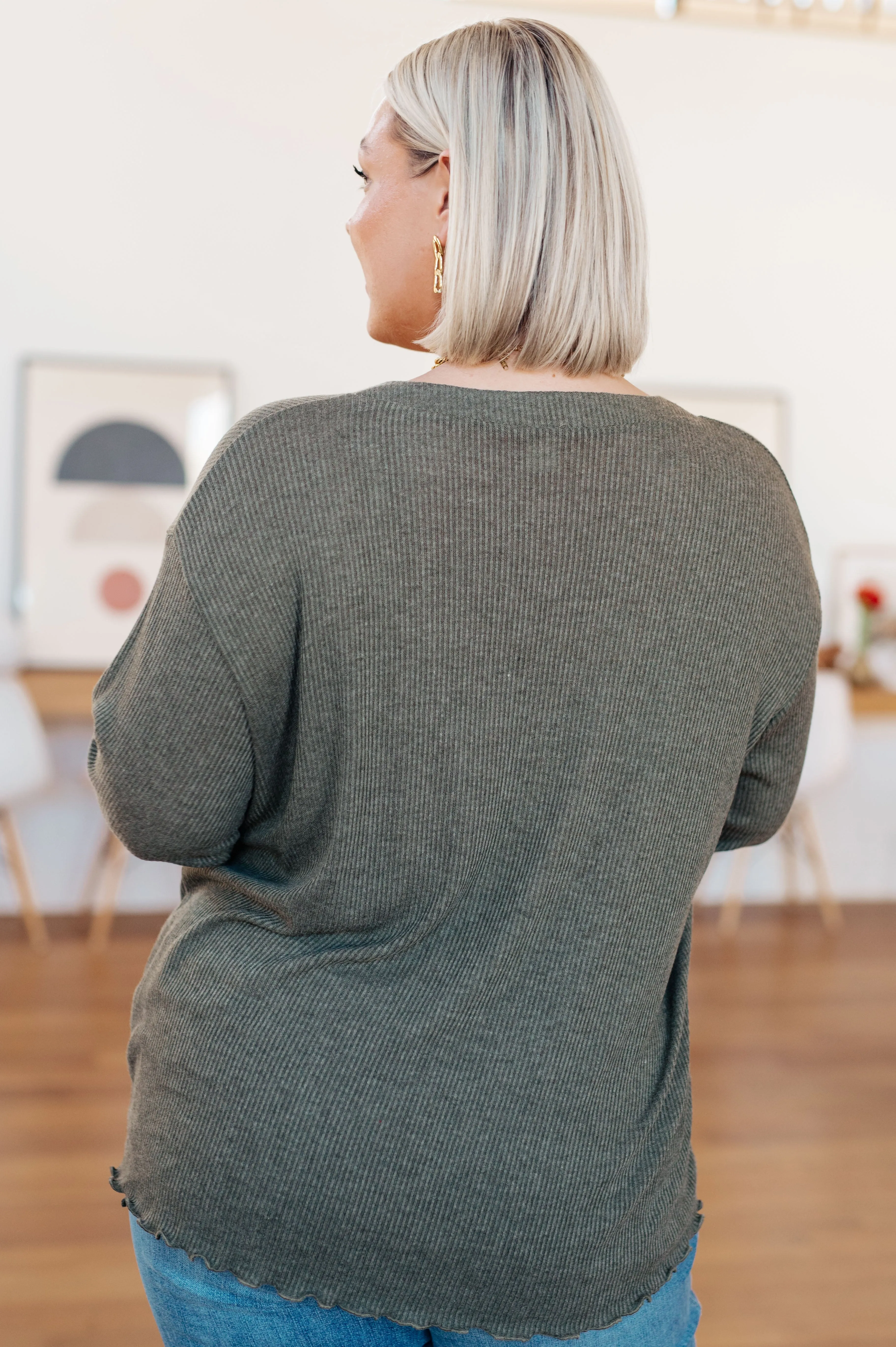 Hannah Ribbed Sweater Top