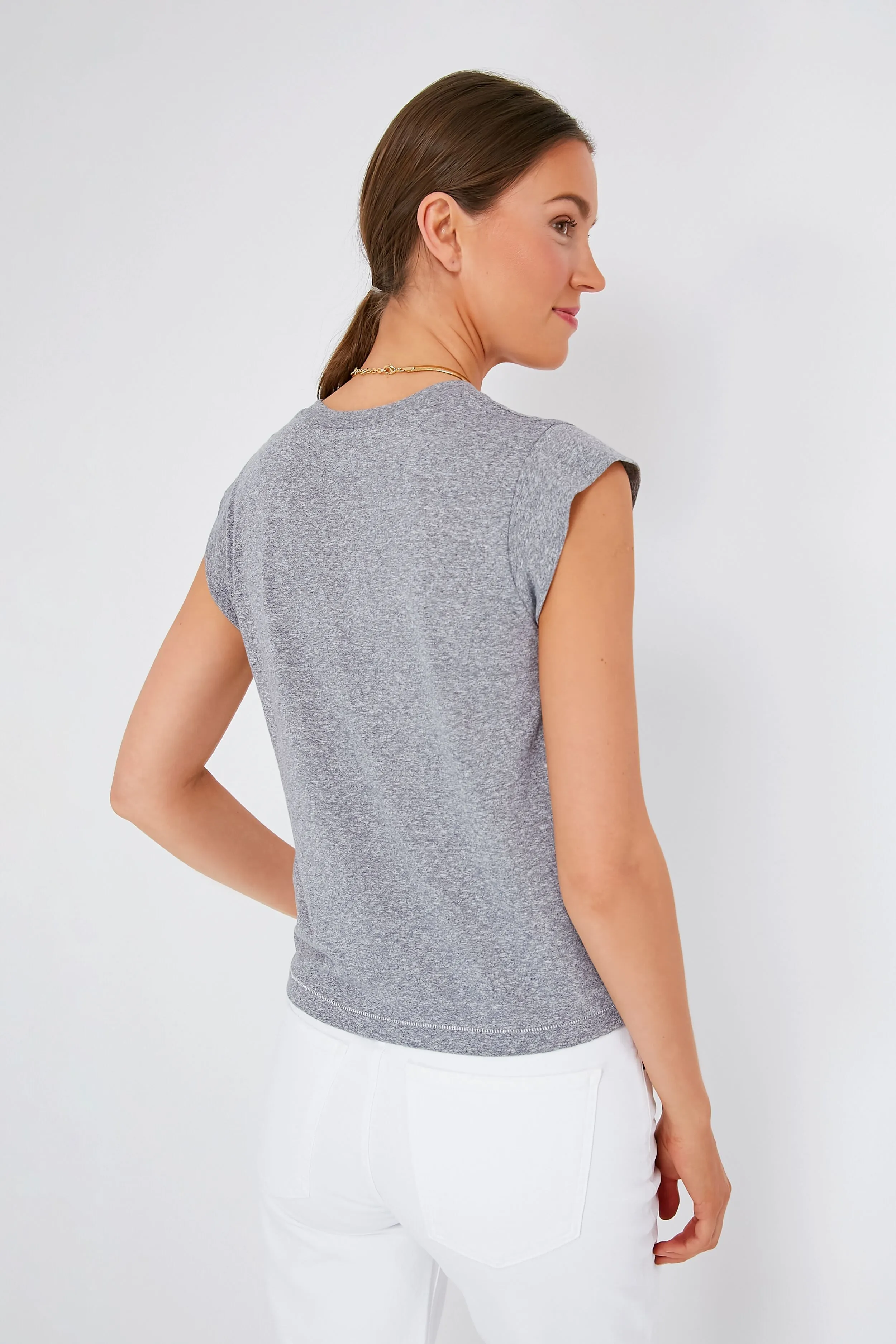 Heather Grey The Peak Shoulder Tee