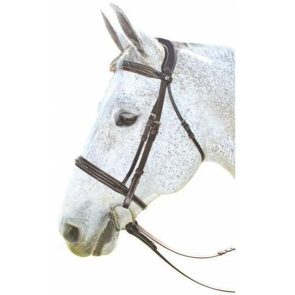 Henri De Rivel Pro Mono Crown Bridle With Patent Leather Piping