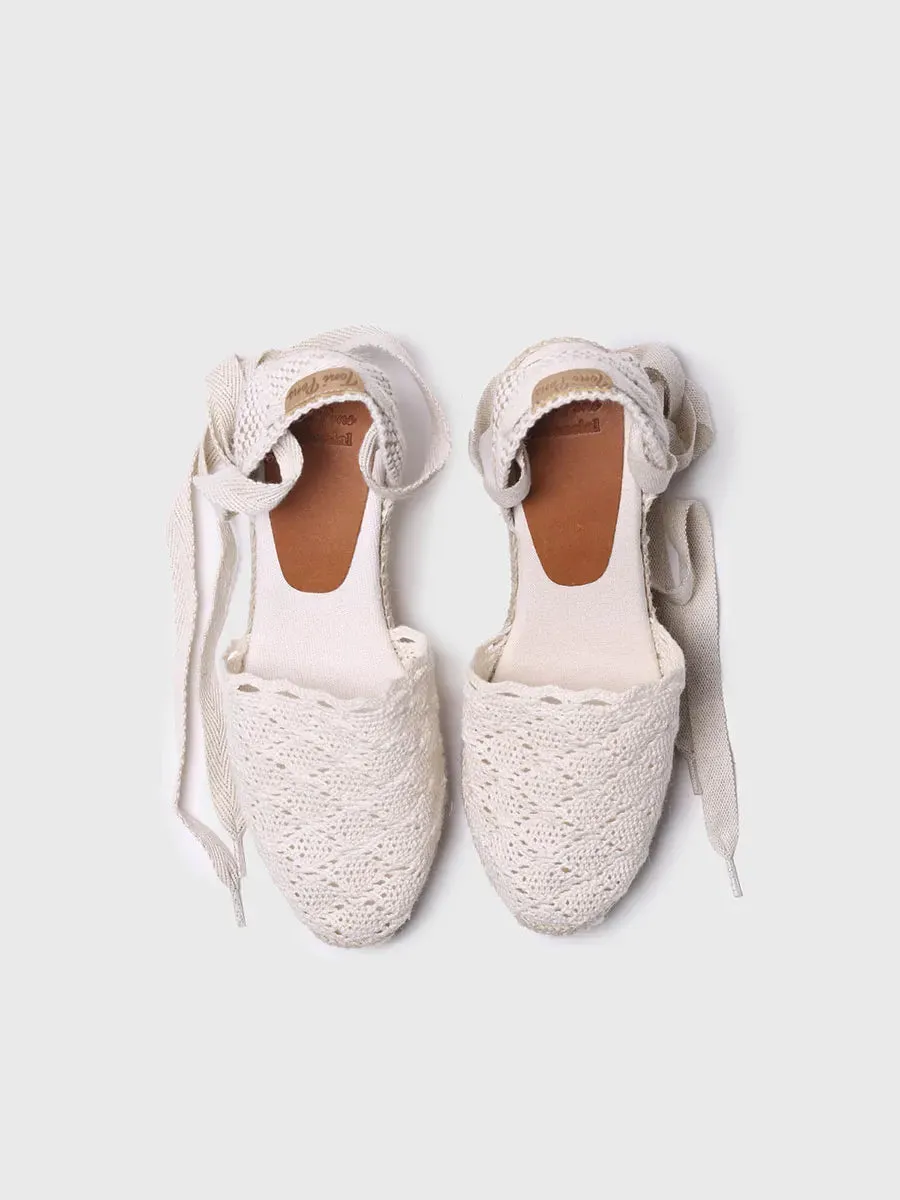 High wedge espadrilles with ribbons - MARTINA