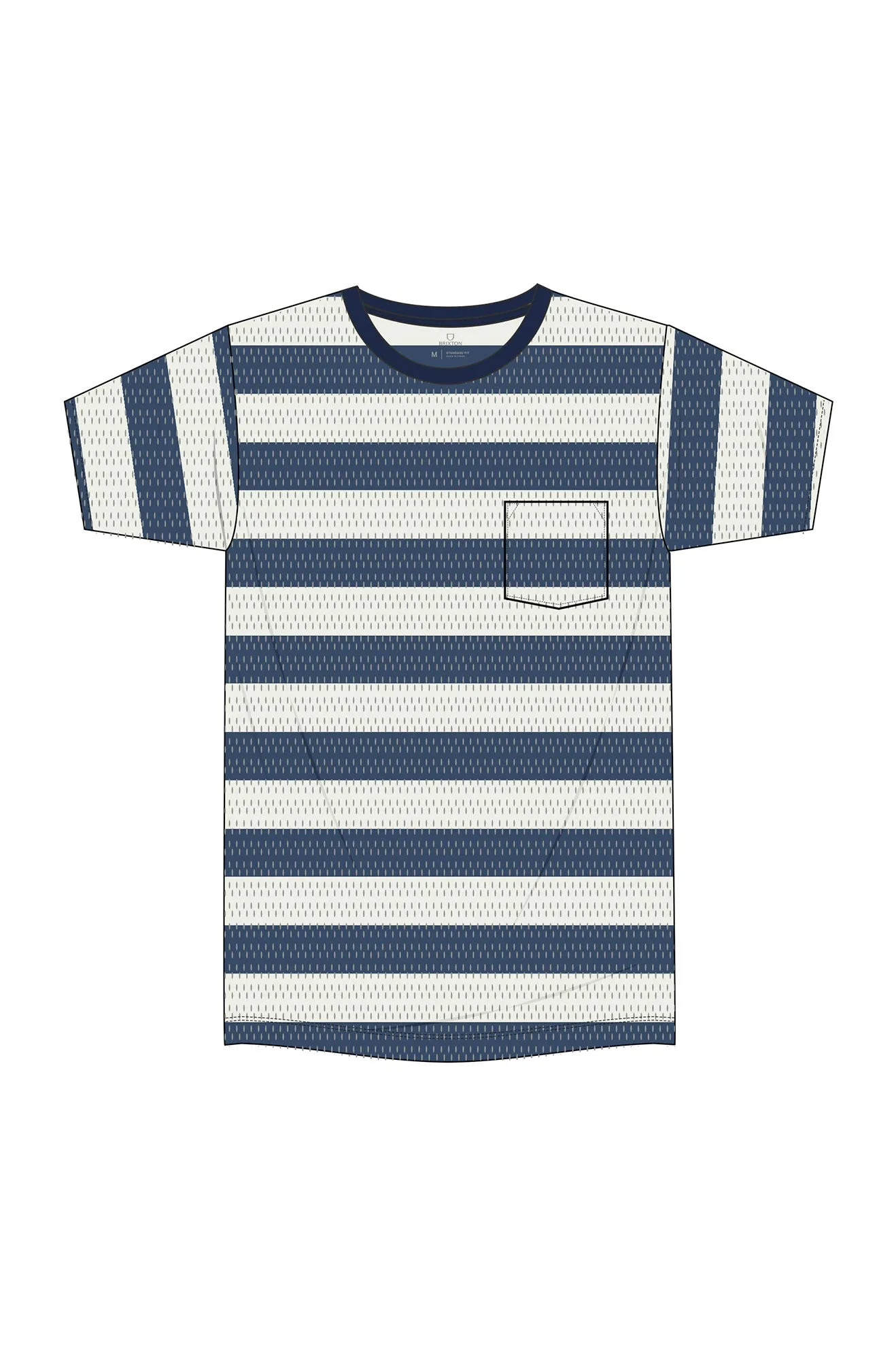 Hilt Utility S/S Pocket Knit - Joe Blue/Off White