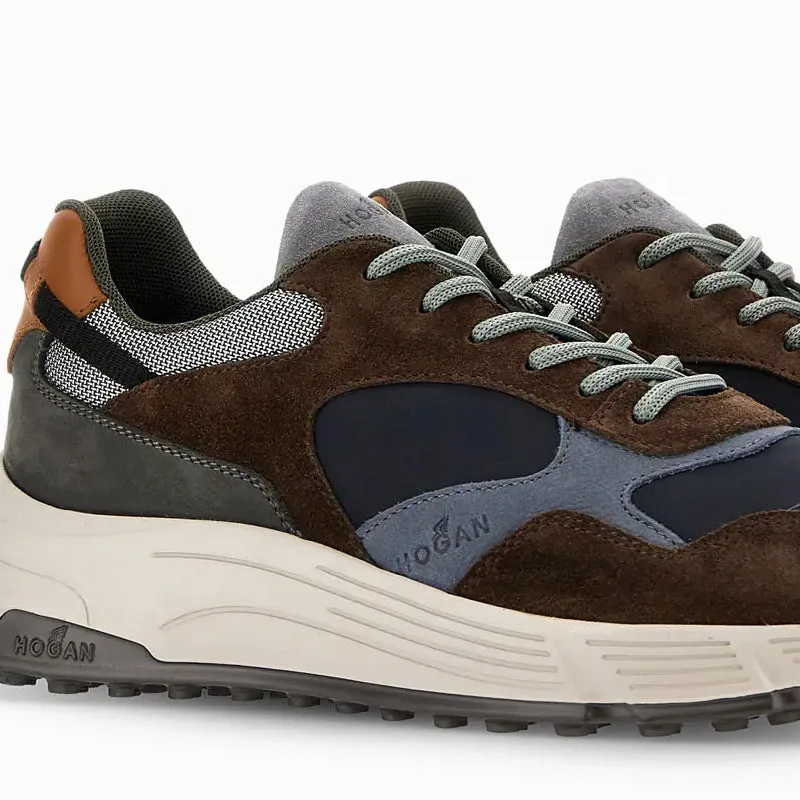 Hogan Hyperlight Sneakers Brown Blue Grey