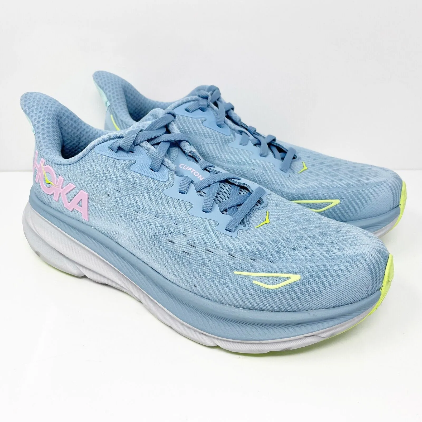 Hoka One One Womens Clifton 9 1127896-DNK Blue Running Shoes Sneakers Size 8.5 D