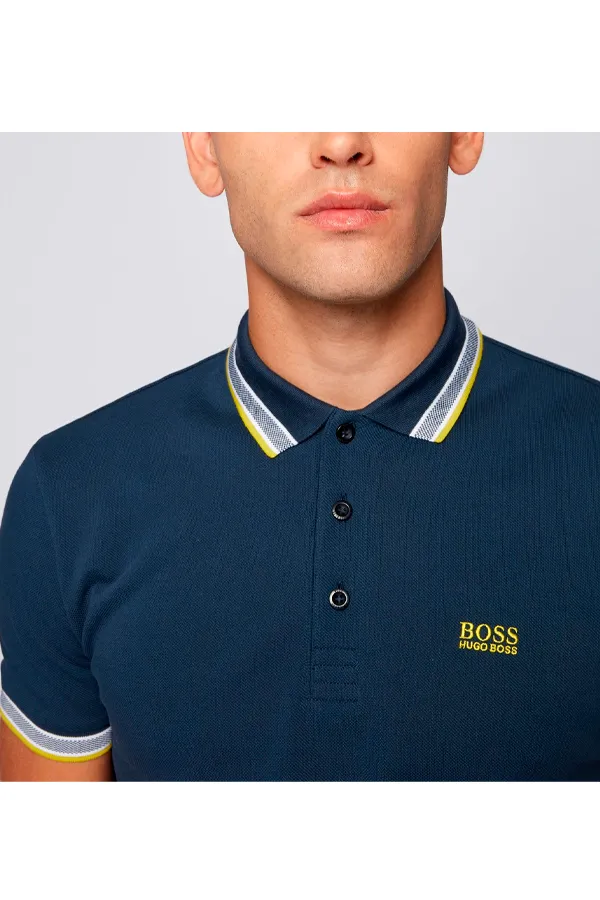 Hugo Boss Navy Blue Paddy Polo