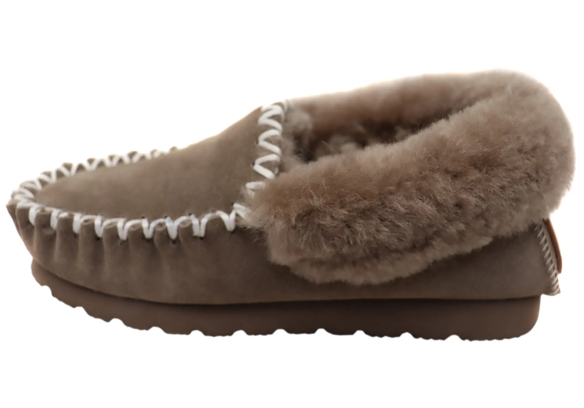 Hush Puppies Shaggy Womens Comfortable Moccasin Slippers