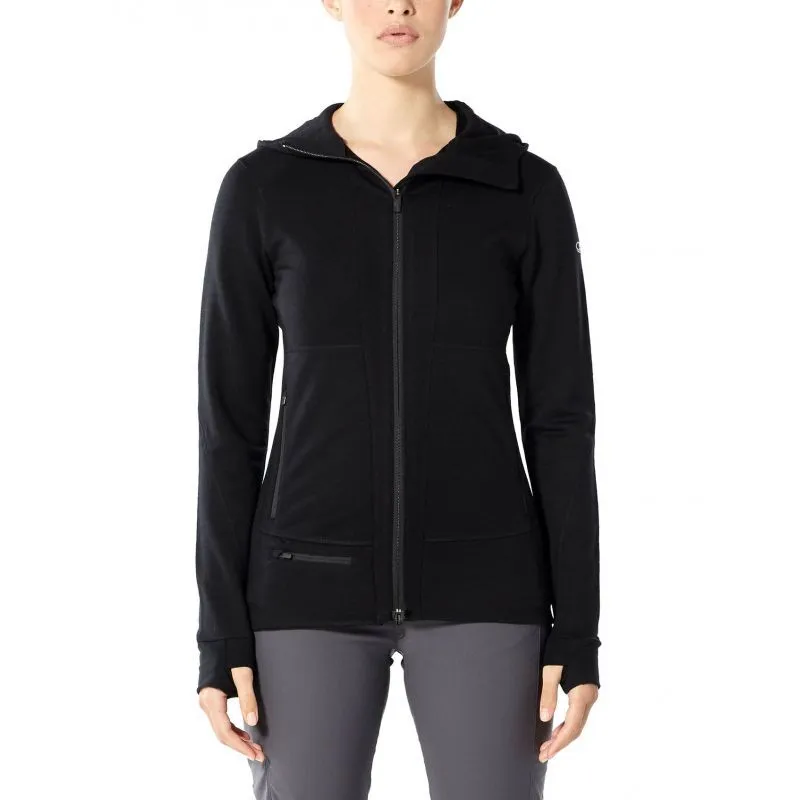 Women's Merino Wool Quantum II Long Sleeve Zip Hood Jacket