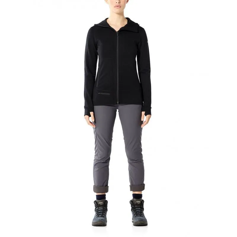 Women's Merino Wool Quantum II Long Sleeve Zip Hood Jacket