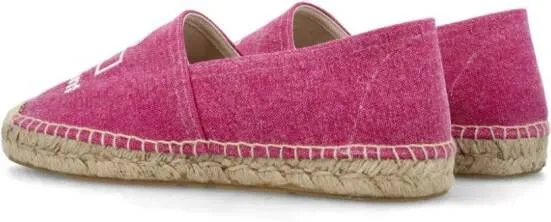 ISABEL MARANT Canae logo-embroidered espadrilles Pink