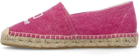 ISABEL MARANT Canae logo-embroidered espadrilles Pink