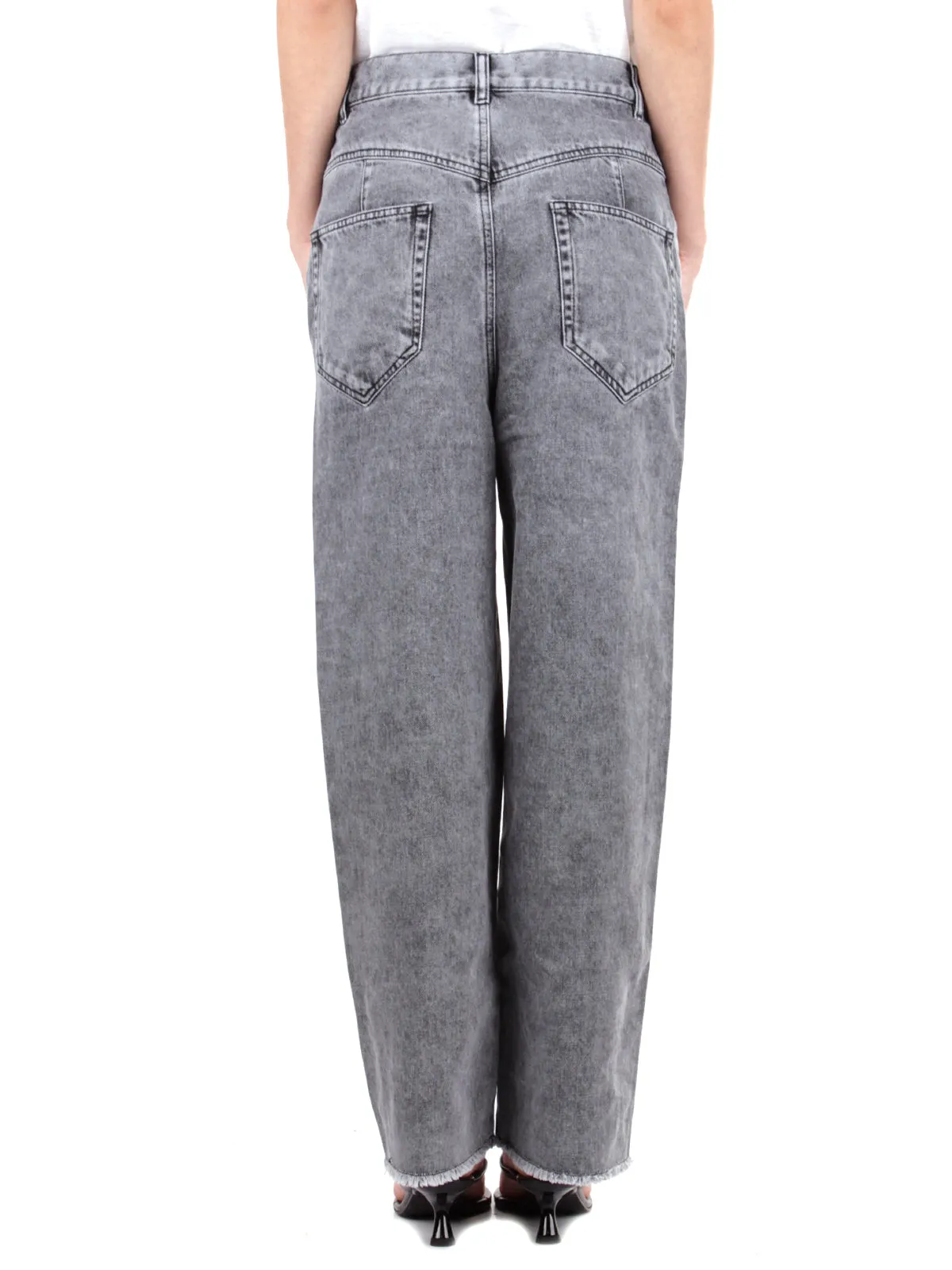 Isabel Marant Frayed Hem Cropped Jeans - Toile Collection