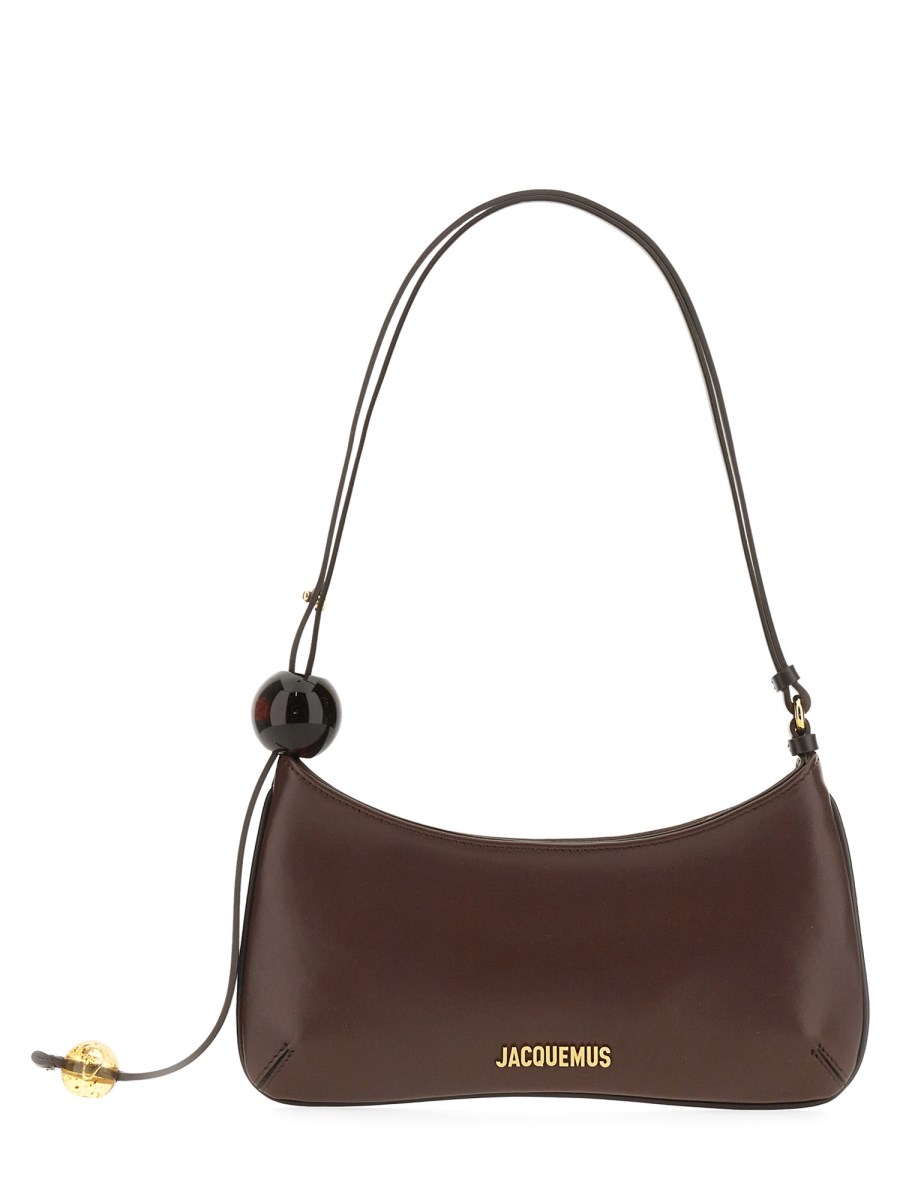 JACQUEMUS Bisou Pearls Leather Bag