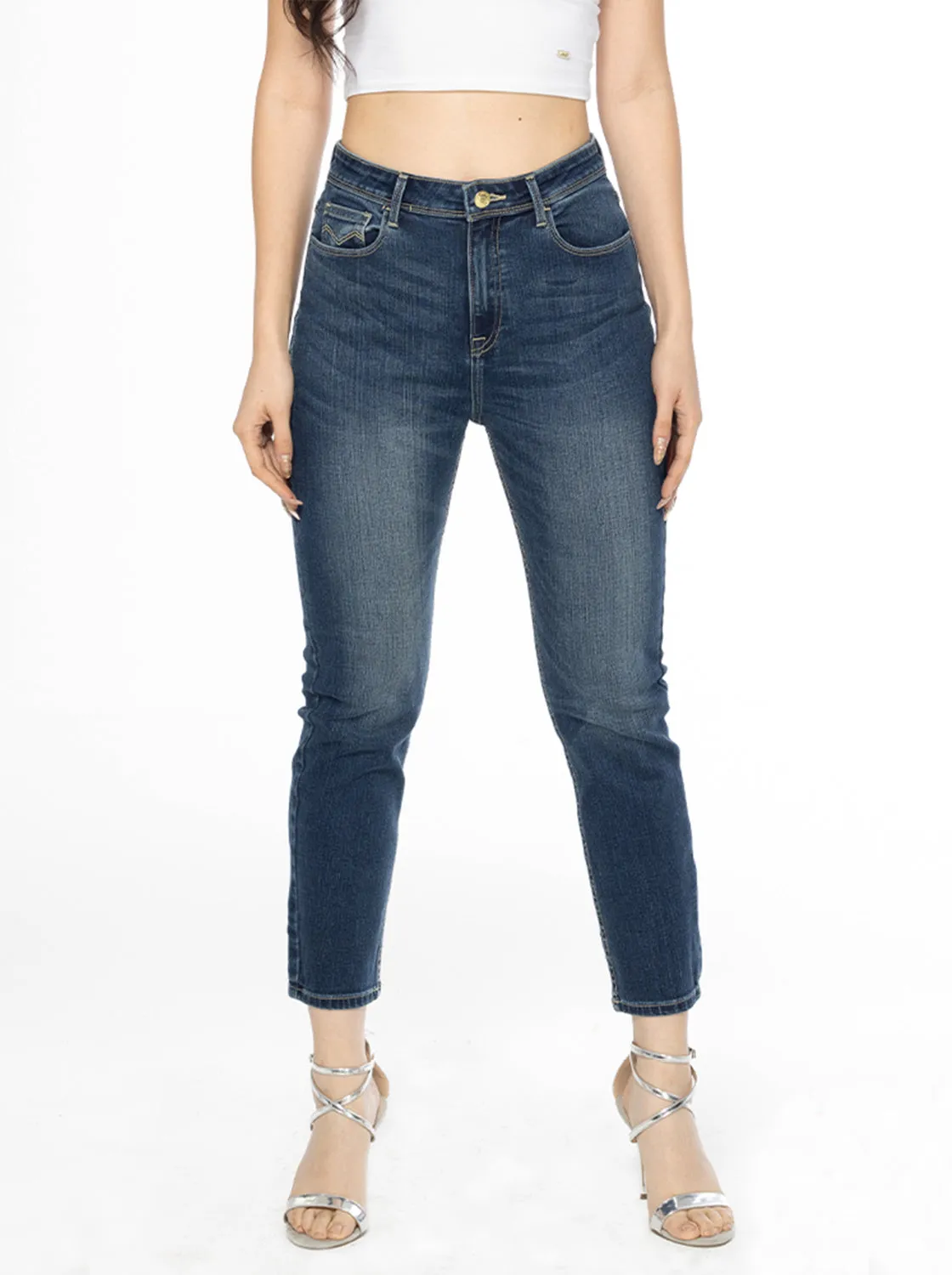 Jag Ladies High Waist Straight Cut  Jeans