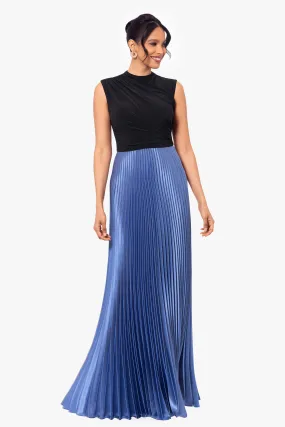 Jersey Knit Pleated Skirt Dress by Katrina Long