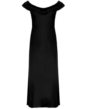 Jet Black Evening Gown