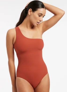 Russet One Shoulder One Piece - Jetset