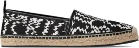 Jimmy Choo Egon logo-print espadrilles Black