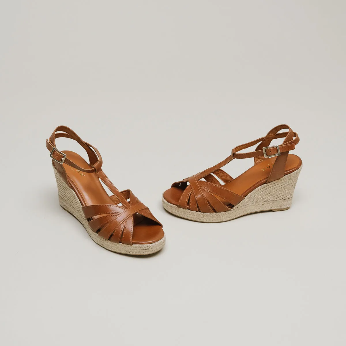 Espadrilles Magnolia Cuir - Cognac