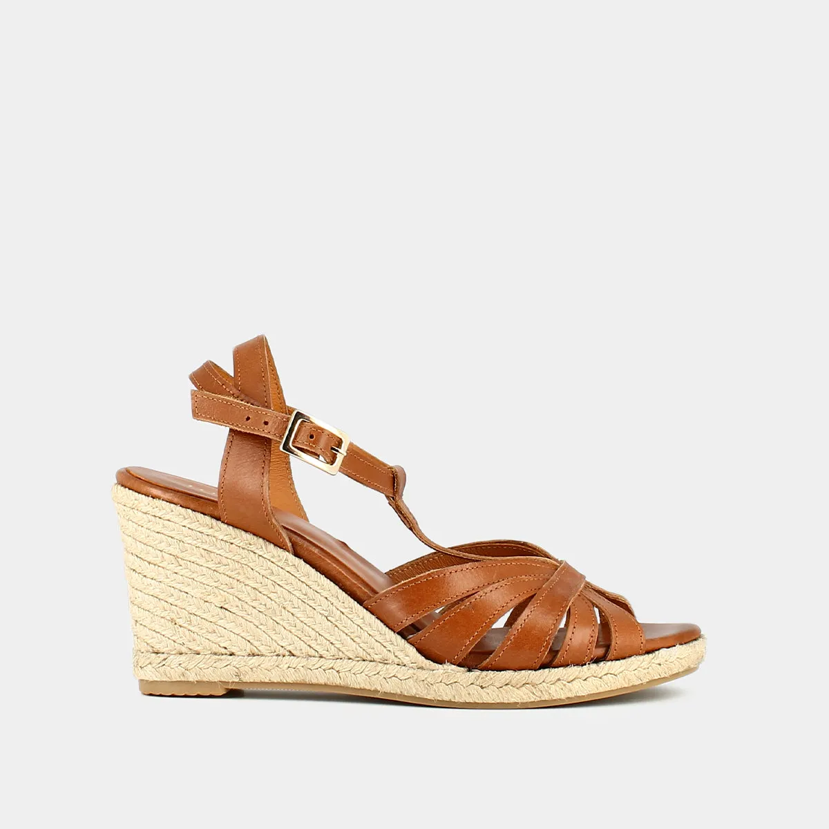 Espadrilles Magnolia Cuir - Cognac