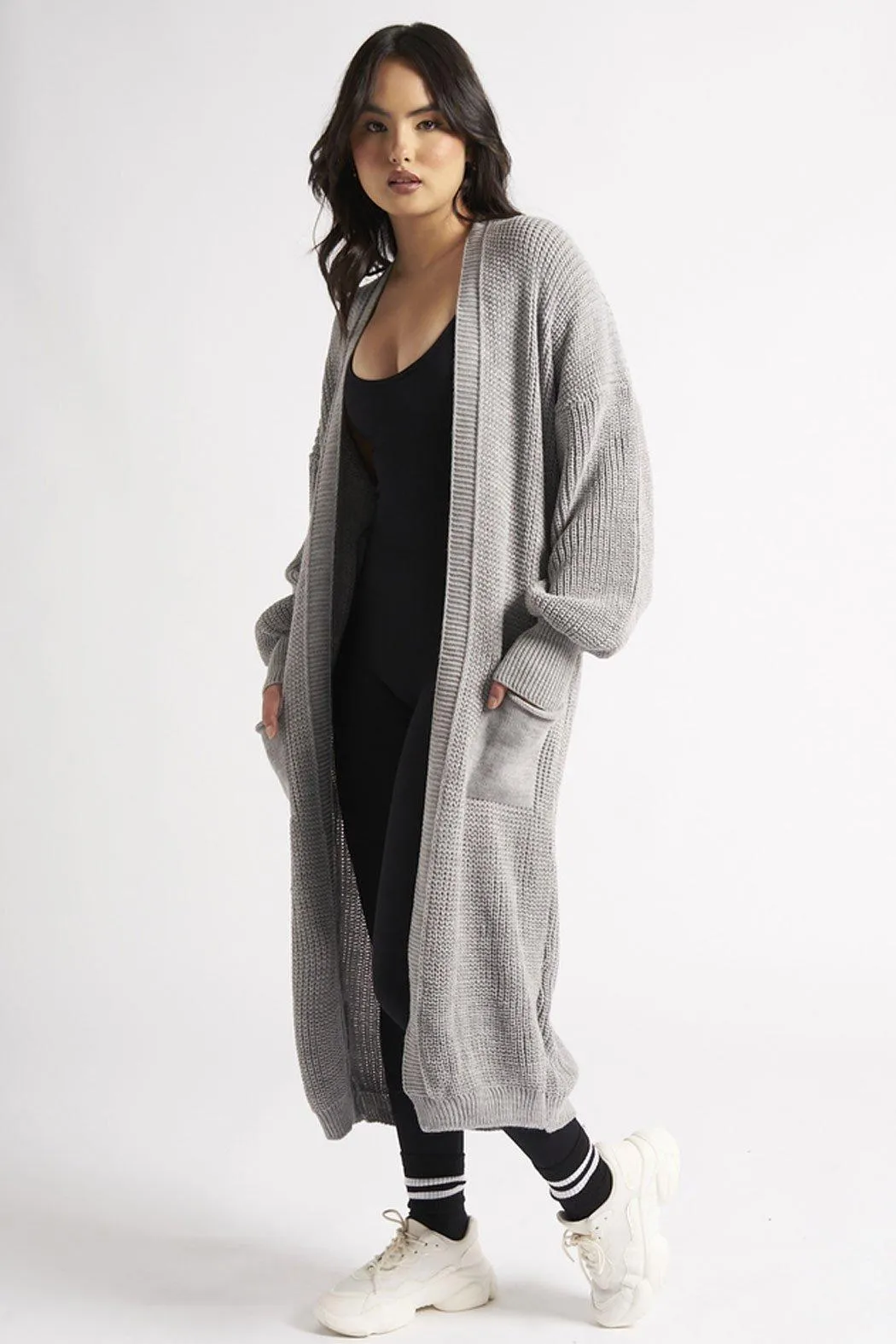 Urban Bliss Grey Longline Cardigan - Jumpers and Cardigans