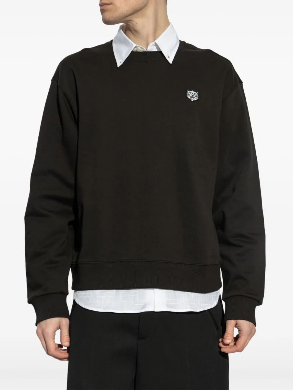 Kenzo Cotton Sweatshirt With Logo Patch