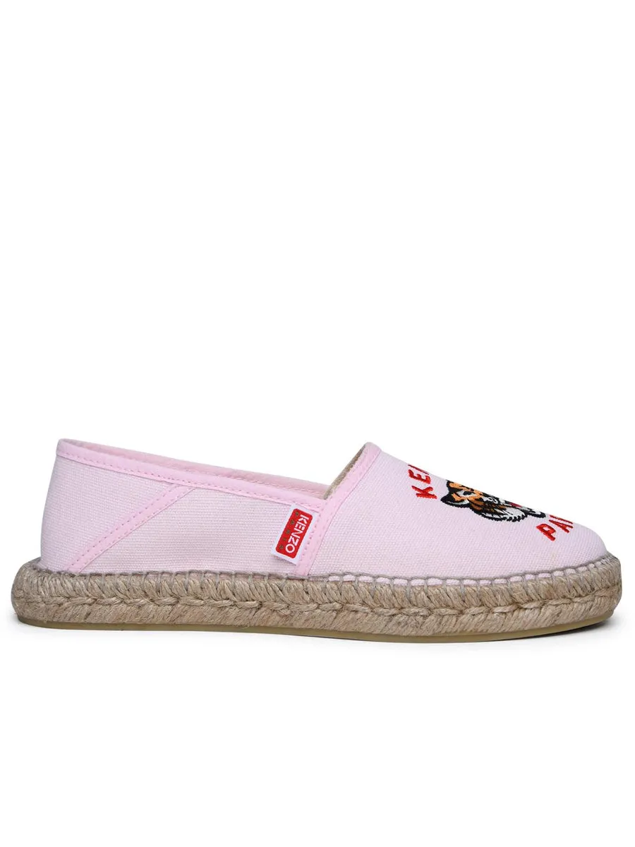 Kenzo Pink Cotton Espadrilles