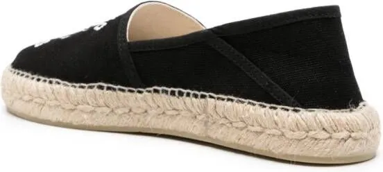 Kenzo Tiger logo-embroidered espadrilles Black