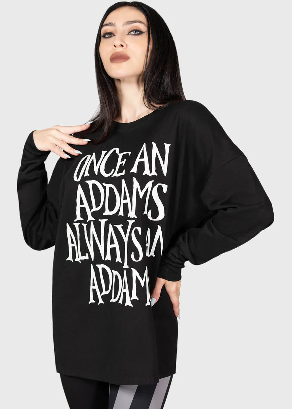 Black Sweatshirt Addams Killstar Wednesday