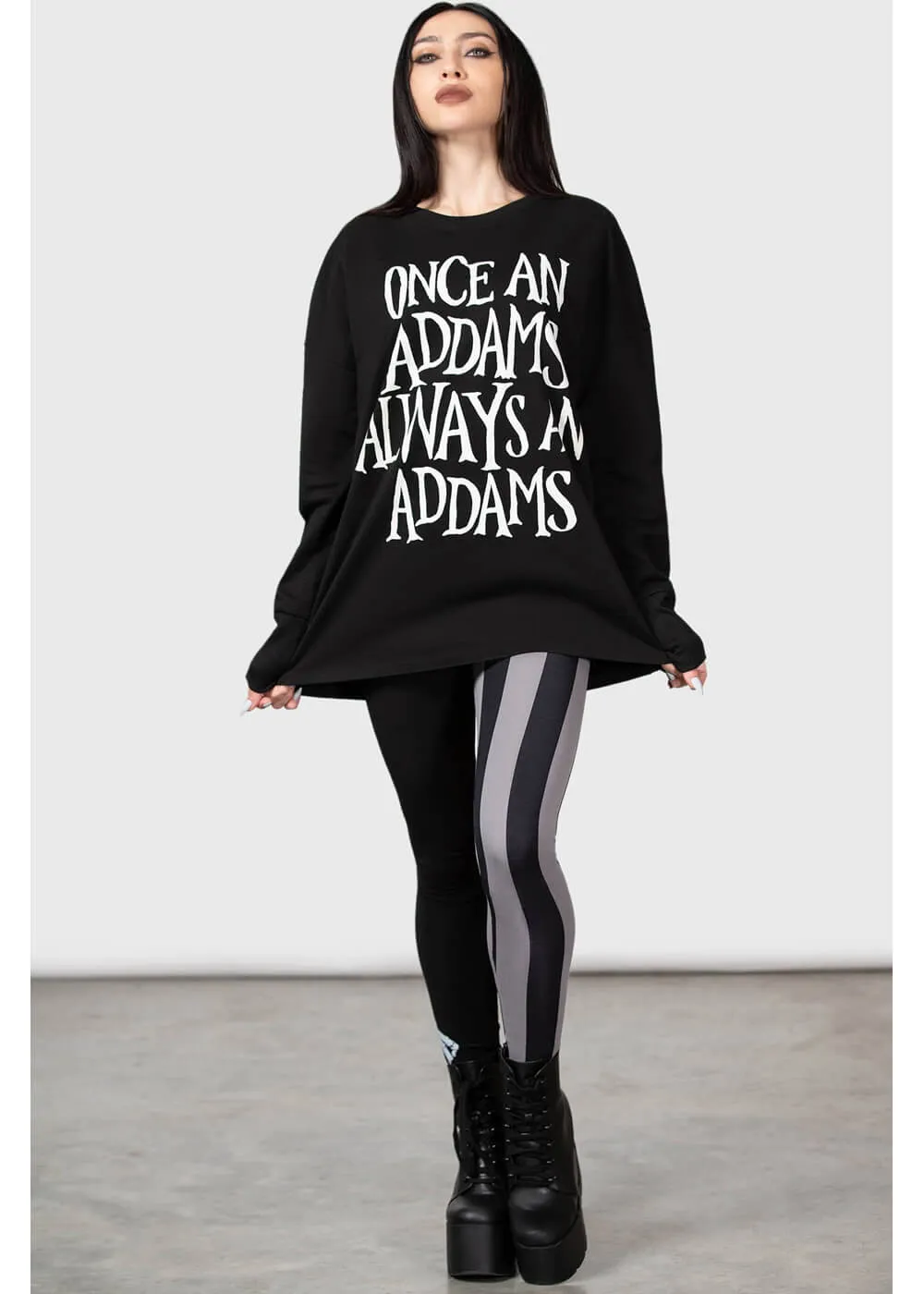 Black Sweatshirt Addams Killstar Wednesday