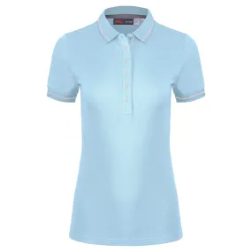 KJUS Sanna Women's Golf Polo Shirt - Icy Blue