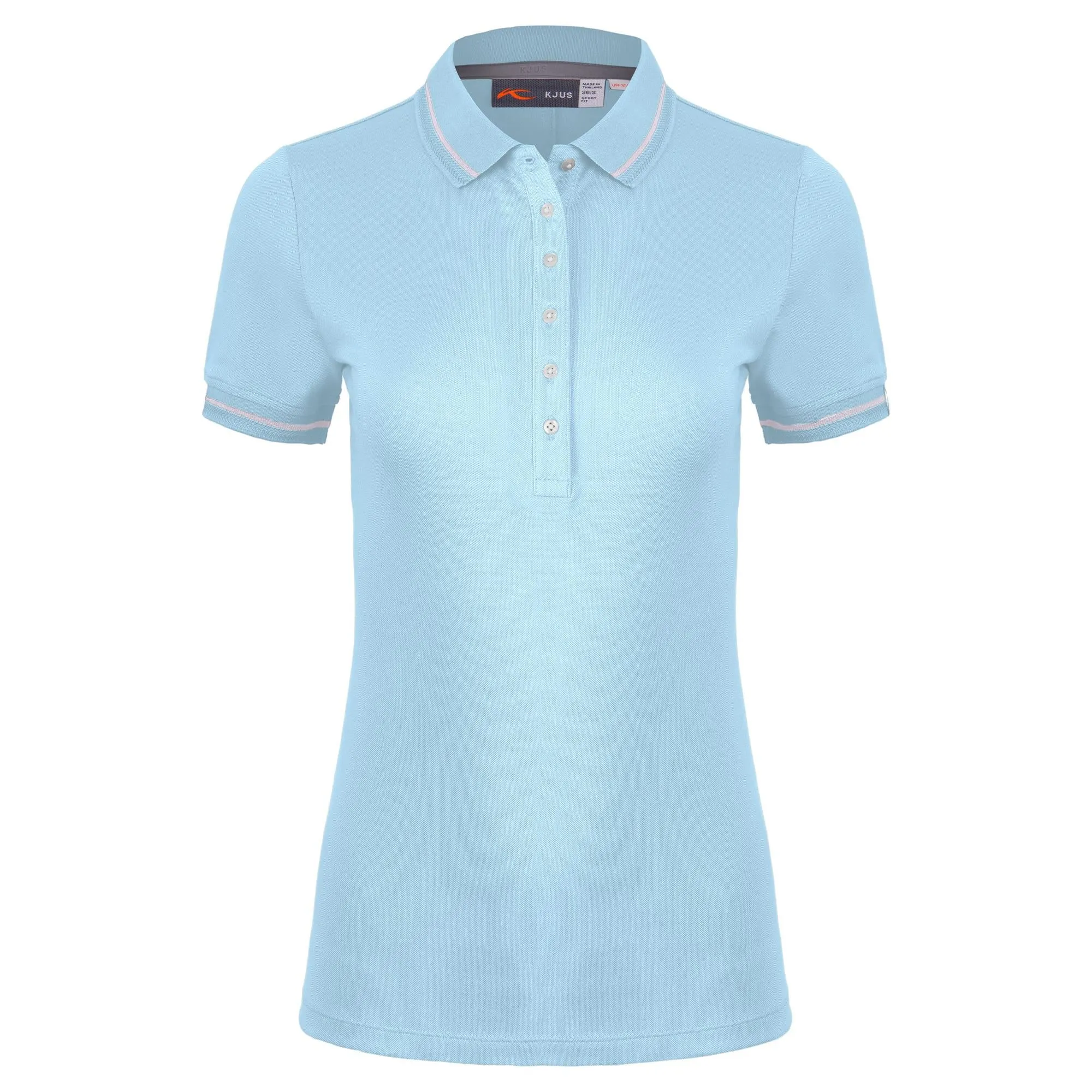 KJUS Sanna Women's Golf Polo Shirt - Icy Blue