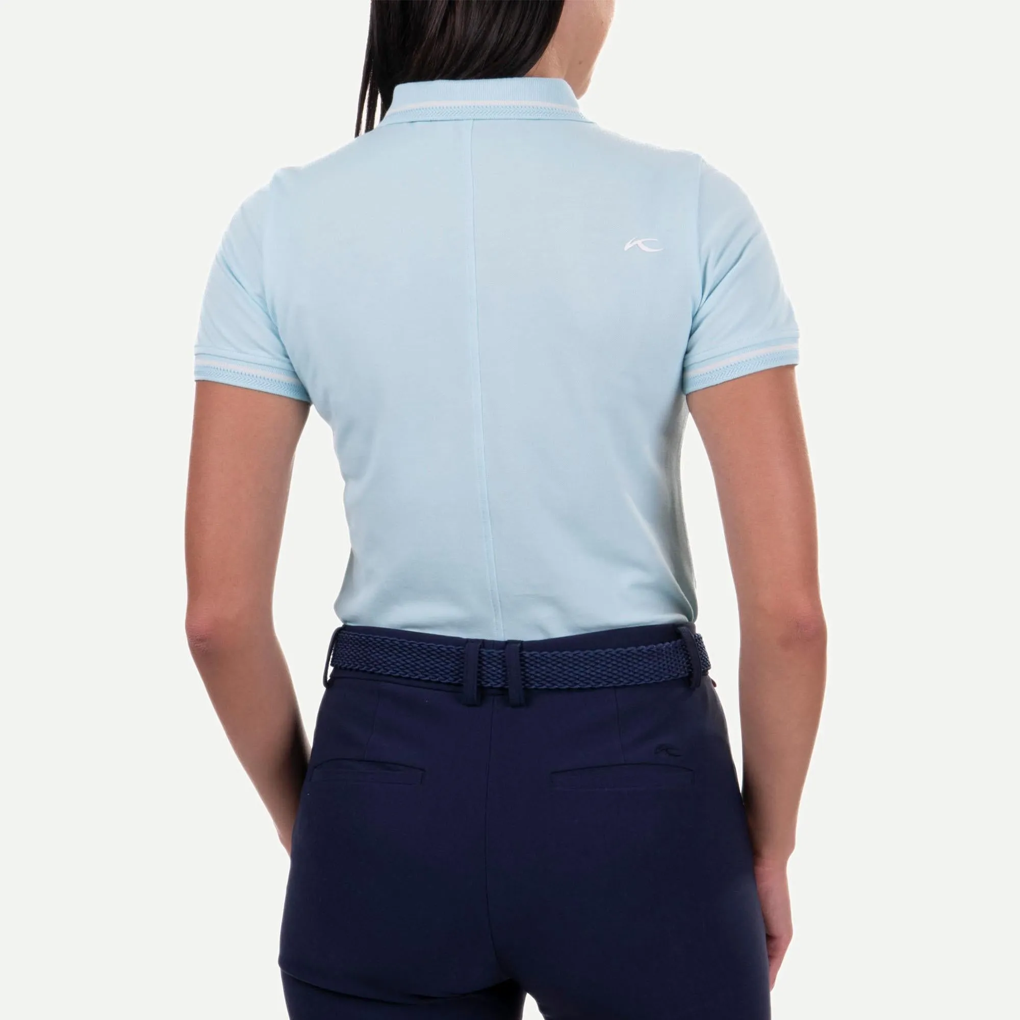 KJUS Sanna Women's Golf Polo Shirt - Icy Blue