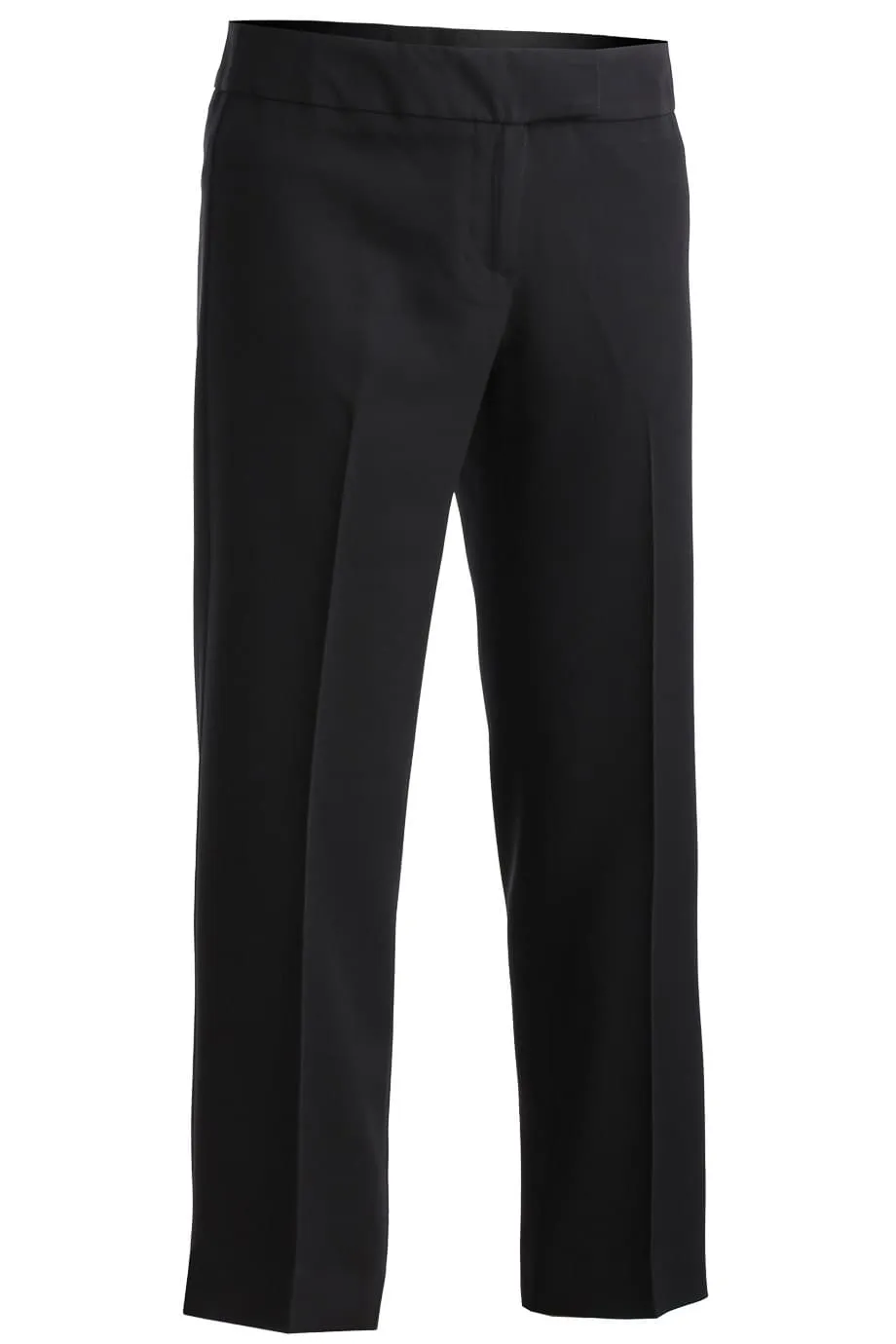 Ladies' Black Hospitality Flat Front Pant