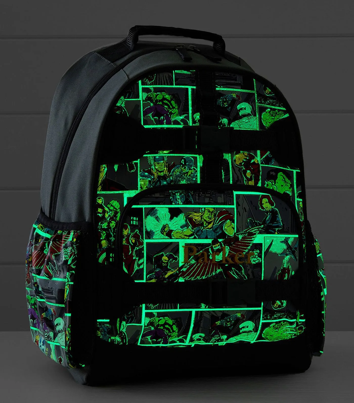 Large Glow-in-the-Dark Marvel Comics Backpacks by Mackenzie.