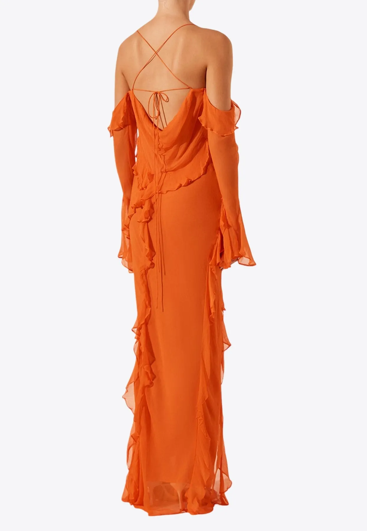 Layla Off-Shoulder Ruffled Maxi Dress