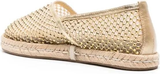 Le Silla Gilda rhinestone-embellished espadrilles Gold